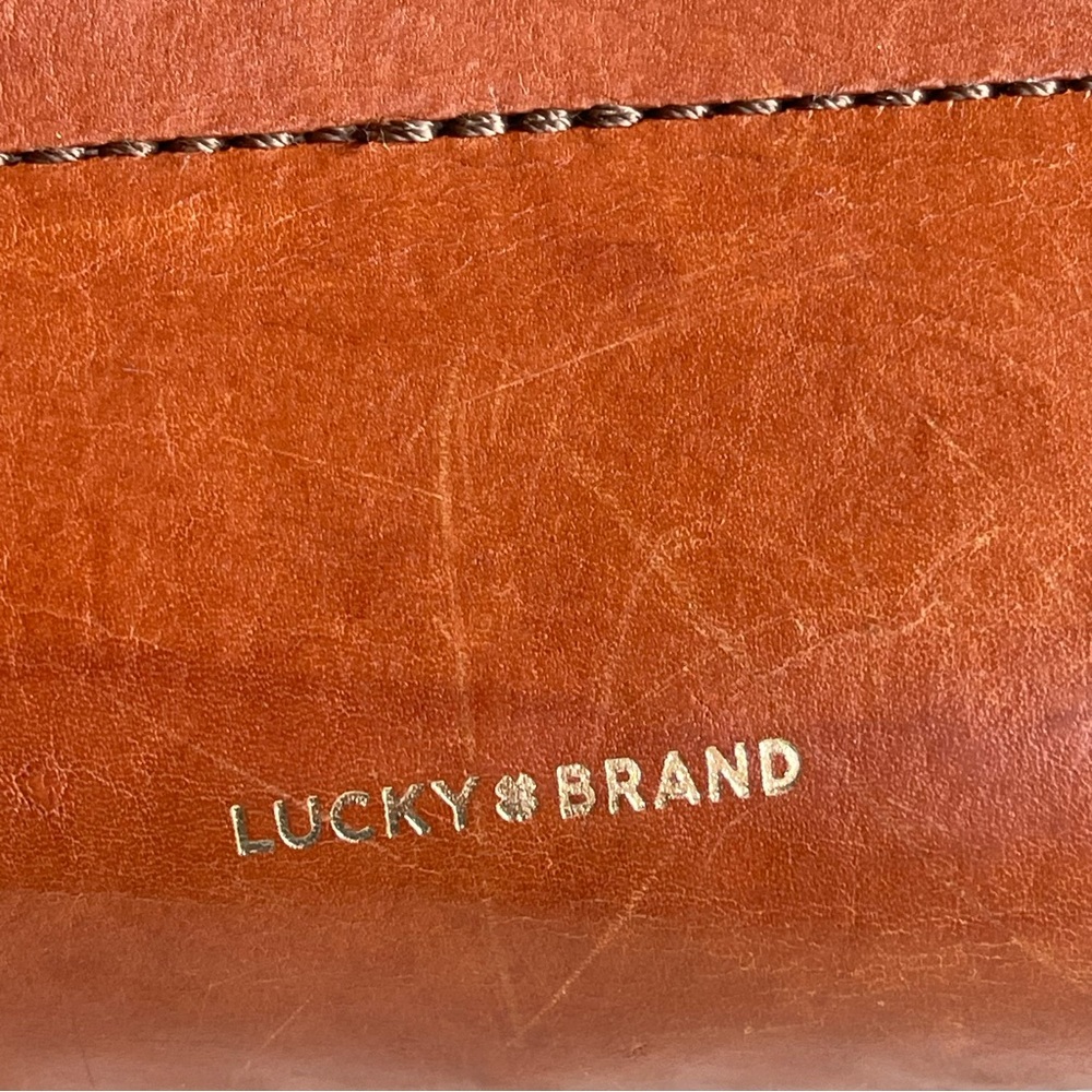 Lucky Brand Dylan Leather Tote in Tobacco - Picture 7 of 17